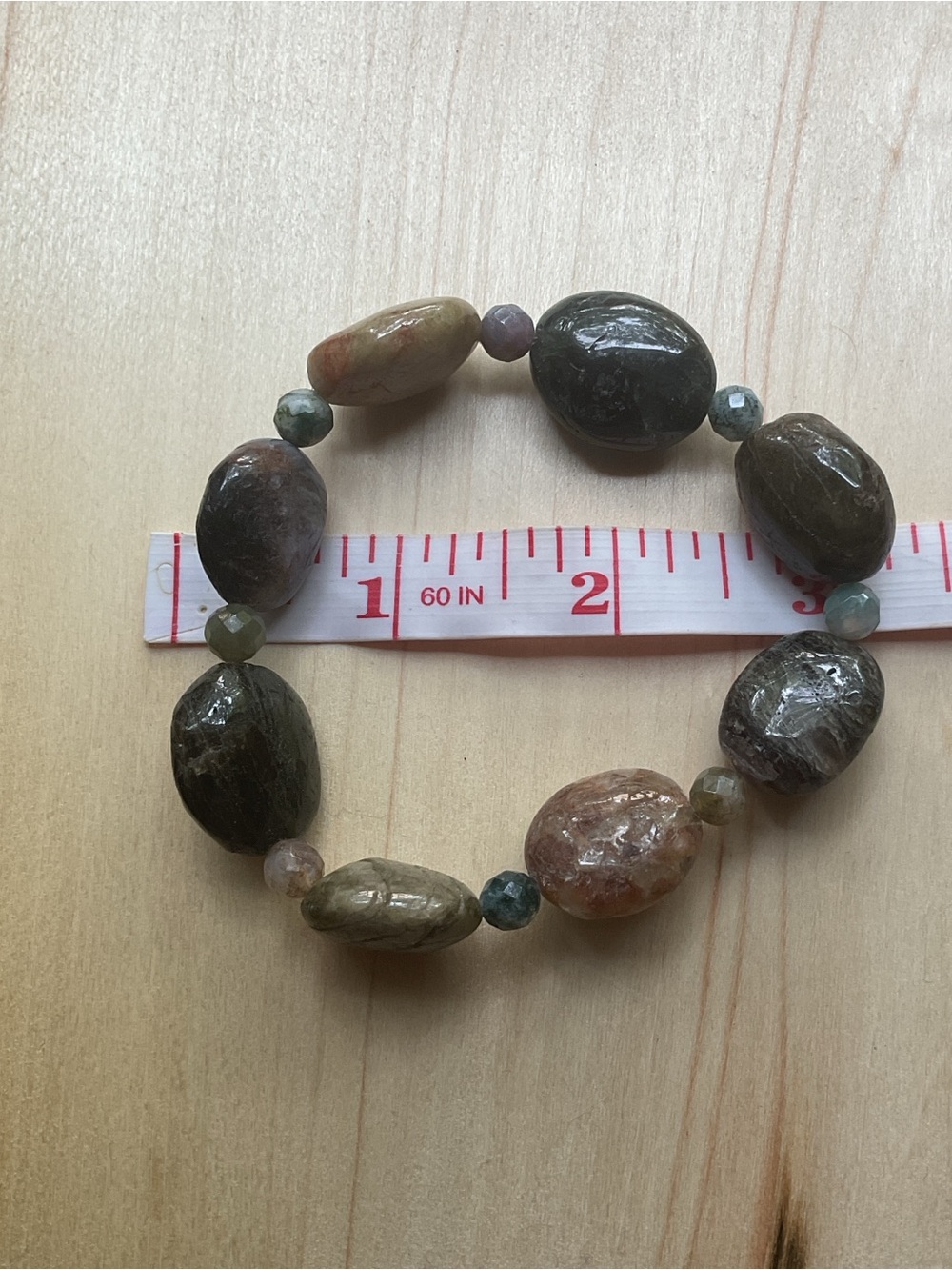 VTG Strech Chunky Glass Beaded Bracelet